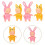 4St Multi-Functionele PVC Cakefiguren Slaapbaby Ornamenten 3