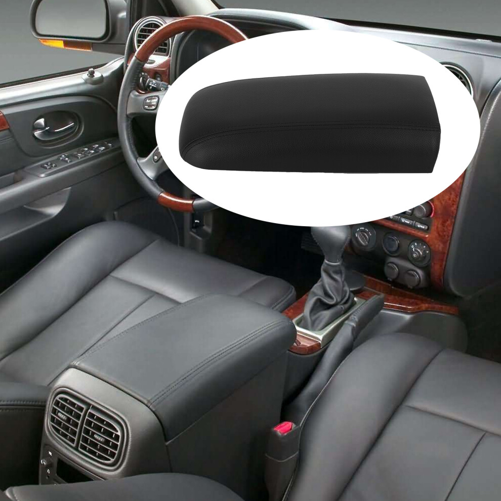 Artificial Leather Center Console Lid Cover For Gmc Envoy 02-09 Black 3281359826726