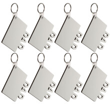 16 Stuks Sublimatie Sleutelhanger Papa Mama Cadeau Knutselen
