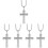 5 Stuks Auto Hangend Sieraad Kruis Spiegelhanger 7