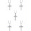 5 Stuks Auto Hangend Sieraad Kruis Spiegelhanger 10