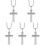 5 Stuks Auto Hangend Sieraad Kruis Spiegelhanger 4