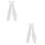 2St Wit Bruidsluier Met Strik Haarclip Bruiloft 6