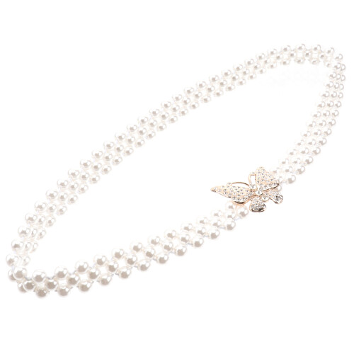 Hollow-Out Tailleketting Bruid Trouwring Ketting Wit