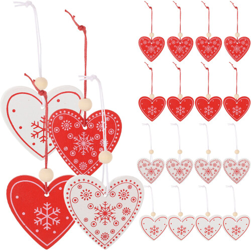 80 Valentines Holz Bastelmaterial Mitte Hängende Figur