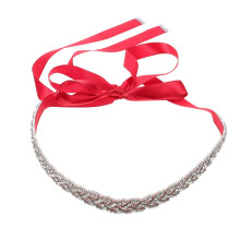 4Stk Roter Hochzeit Gürtel Funkelnder Taillenband