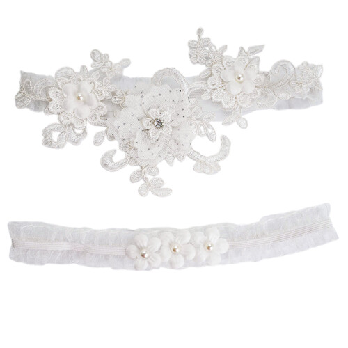 4St Witte Wedding Garter Belts Kant Bruid Feest En