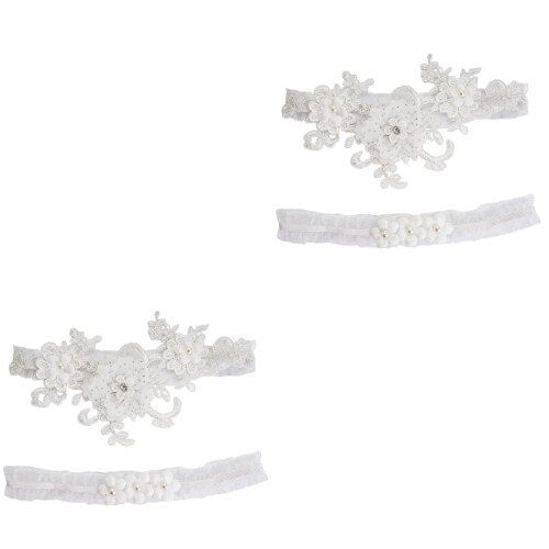 4St Witte Wedding Garter Belts Kant Bruid Feest En 2