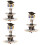 3 Sets Abschluss Cupcake Stand 3 Papier Halterung 11