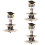 3 Sets Abschluss Cupcake Stand 3 Papier Halterung 10