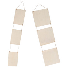 6Stk Rustikale Holztafeln Zum Hängen DIY Khaki