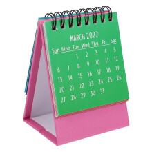 3Stk Hauskalender 2022 Pink Tischkalender Aus Mit Memo-Bereich