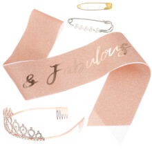 5 Sets Schärpe Mit Tiara, Perlen Pin, Party Für Frauen