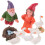 5 Sets Weißer Gnome Garten Harz Figuren 1