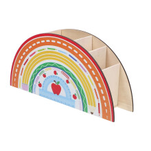 Rainbow Geformter Stiftehalter Aus Holz Für Schreibtischorganisation