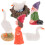 5 Sets Weißer Gnome Garten Harz Figuren 2