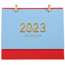 4Stk Stehender Tischkalender 2023 Blau Für