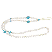 Handy Halsband Lanyard Mit Perlen Anhänger Anti-Verlust Kette