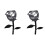 2Stk Acryl Blumenstecker Gartendeko Für Muttertag 3