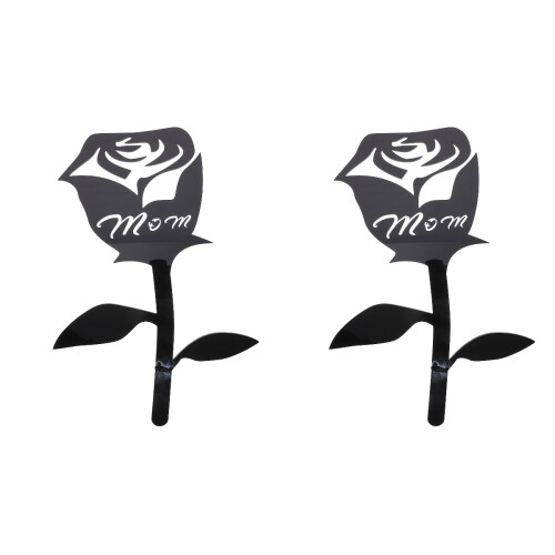 2Stk Acryl Blumenstecker Gartendeko Für Muttertag 2