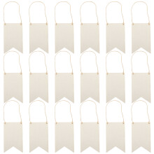 108 Sets Unfertige Holzschilder Mit Seil Für Basteln, , Gravieren