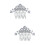 2Stk Haarkamm Silber Braut Kopfschmuck Bequem 7