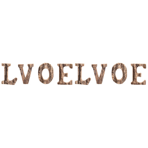 8Stk Retro Holz Lettern Helle DIY Alphabet 1