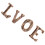8Stk Retro Holz Lettern Helle DIY Alphabet 9