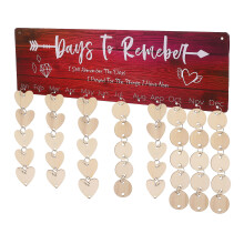 2 Sets Holz Diy Kalender Hängende Scheiben