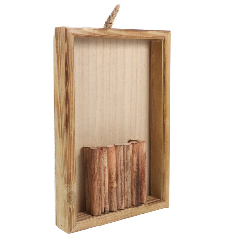 2Stk Holz Wandhängender Für Und Außen 2