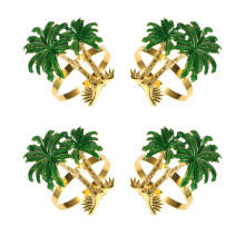 12Stk Legierung Serviettenhalter Gold Für Party Und