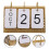 4Stk Desktop Kalender Bastelarbeiten Wohnaccessoire Deko 5