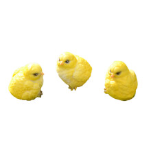9Stk Kleine Gelbe Küken Figuren, Wetterfeste Resin Deko Für Garten