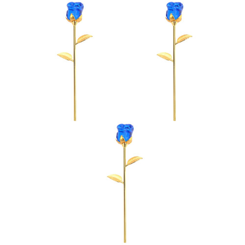 3Stk Kristallrose Langstiel Romantische 2
