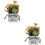 2Stk Künstliche Künstliche Bonsai- Wohnaccessoire 8