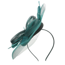 5Stk Dunkelgrüner Fascinator Hut Damen Haarband Für Hochzeit Party