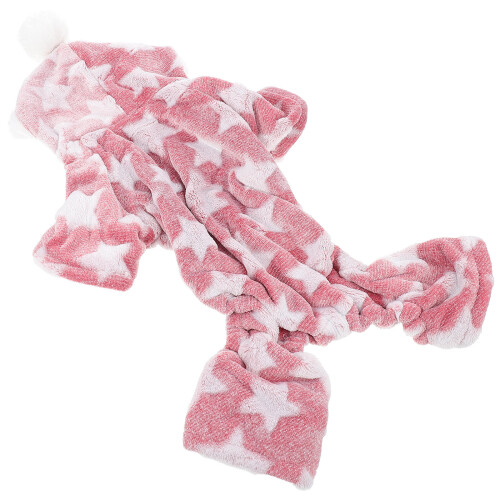 3Stk Rosa Hundejacke Mit Warmer Overall