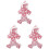3Stk Rosa Hundejacke Mit Warmer Overall 3