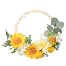 2Stk Dekorativer Kranz Mit Zarten Blumenblättern Für Festliche Szenen