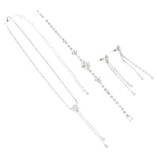 3Jgo Joyería De Con Collar, Brazalete Y Pendientes Para
