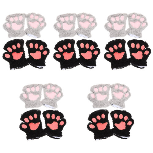 10 Paar Damen Halbfingerhandschuhe Warm Für 2