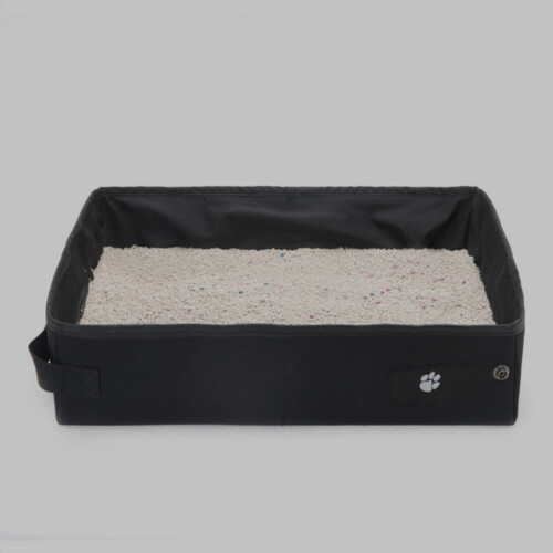 3 Pièces Bac À Litière Pour Chat Portable De Voyage 2