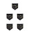 5 Pièces Épinglette En Émail Badge Toile Murale Noire 8