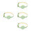 4Pièces Colliers Chat Décoratifs Vert Ajustables Matériau PU 6