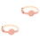 2Pièces Colliers Chat Réglables Rose PU Anti- Confortable 3