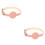 2Pièces Colliers Chat Réglables Rose PU Anti- Confortable 6