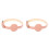 2Pièces Colliers Chat Réglables Rose PU Anti- Confortable 2