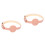 2Pièces Colliers Chat Réglables Rose PU Anti- Confortable 4
