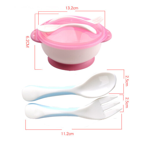 Anti-Dérapant Pour Bébé Avec Couverts Rose 1