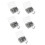 800Pcs Picture Frame Hardware Silver Iron Backing Clips Fastener Set 6